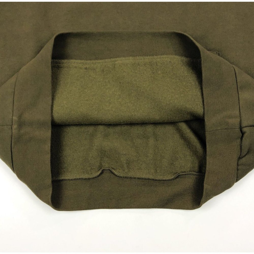 Kappa 222 Banda Hurtado 2 Men 3XL Olive Green Orange Hoodie Sweatshirt Logo Tape - Picture 6 of 12